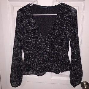 Polka dot blouse